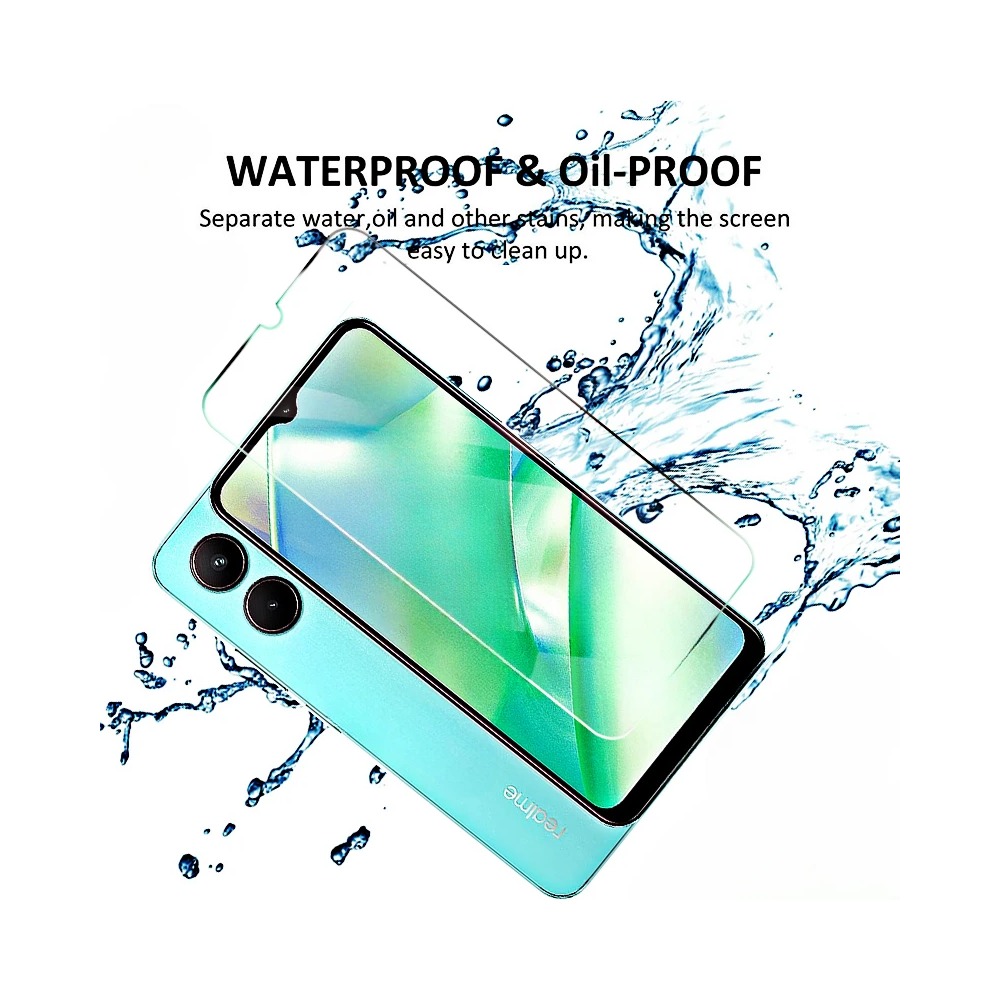 4PCS Tempered Glass For Realme - Realme C67 ulasan dan harga